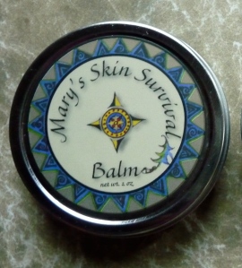 The give away is one tin of my skin balm, Mary's Skin Survival Balm